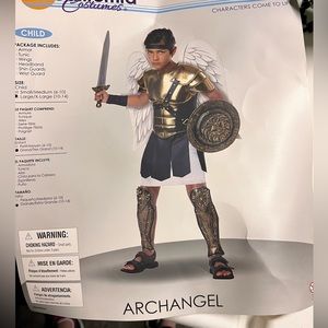 Archangel costume boys costume size Large (10-12)
